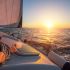 Eau turquoise fonds blancs catamaran expérience Rum'trotters