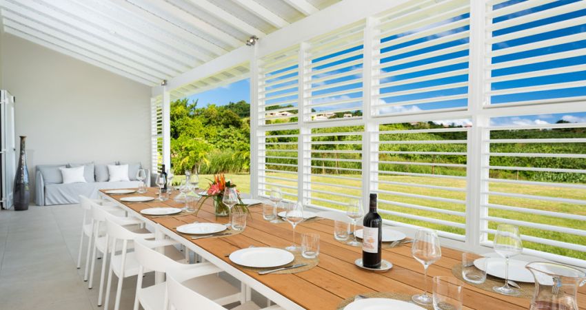 Extérieur villa de luxe bel air Martinique