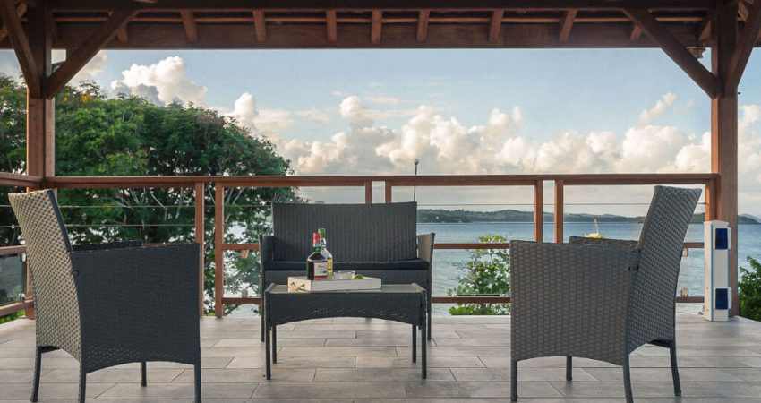 Villa luxe Martinique Bed & Rum des Pachas vue mer