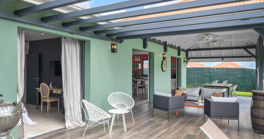 Villa luxe Martinique Bed & Rum Bèl Siwo terrasse